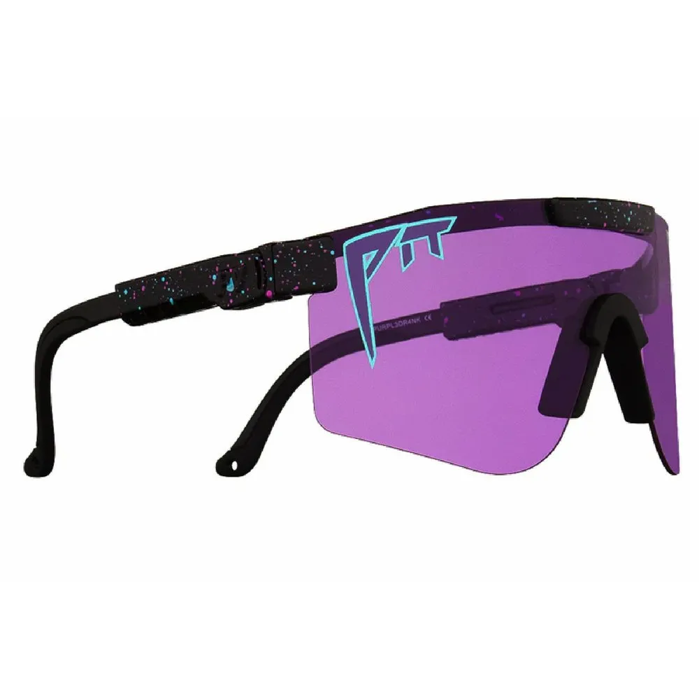 Pit Viper The Originals Double Wides Purple Reign Solglasögon, Black, Clear Purple/CAT2