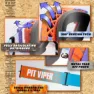 Pit Viper The Teremotto Brapstrap Glasögon, Orange / purple, CAT0