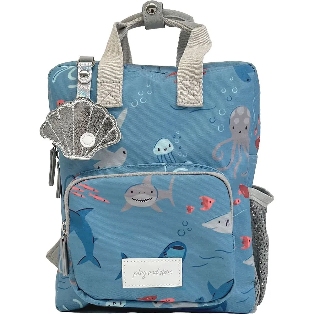 Play And Store Sharks Mini Ryggsäck, Multicolor Play And Store Sharks Mini Ryggsäck, Multicolor
