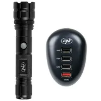 PNI Adventure F10-ficklampa Med Hc41 Usb-laddare PNI Adventure F10-ficklampa Med Hc41 Usb-laddare