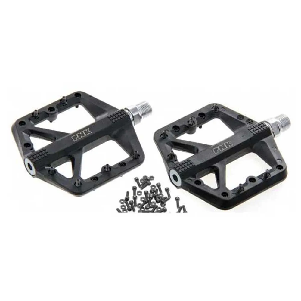 Pnk Cr-mo On Bushings 12 Pins Cykelpedaler, Black, One Size