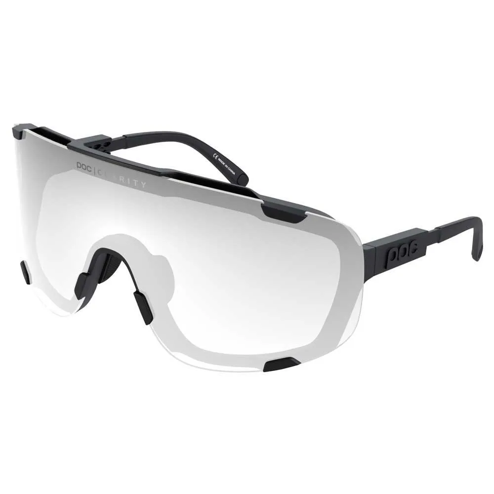 POC Devour Wide Fit Foto Kromatiska Solglasögon, Uranium black, Clarity Photochromic / Changeable Grey/CAT1-3