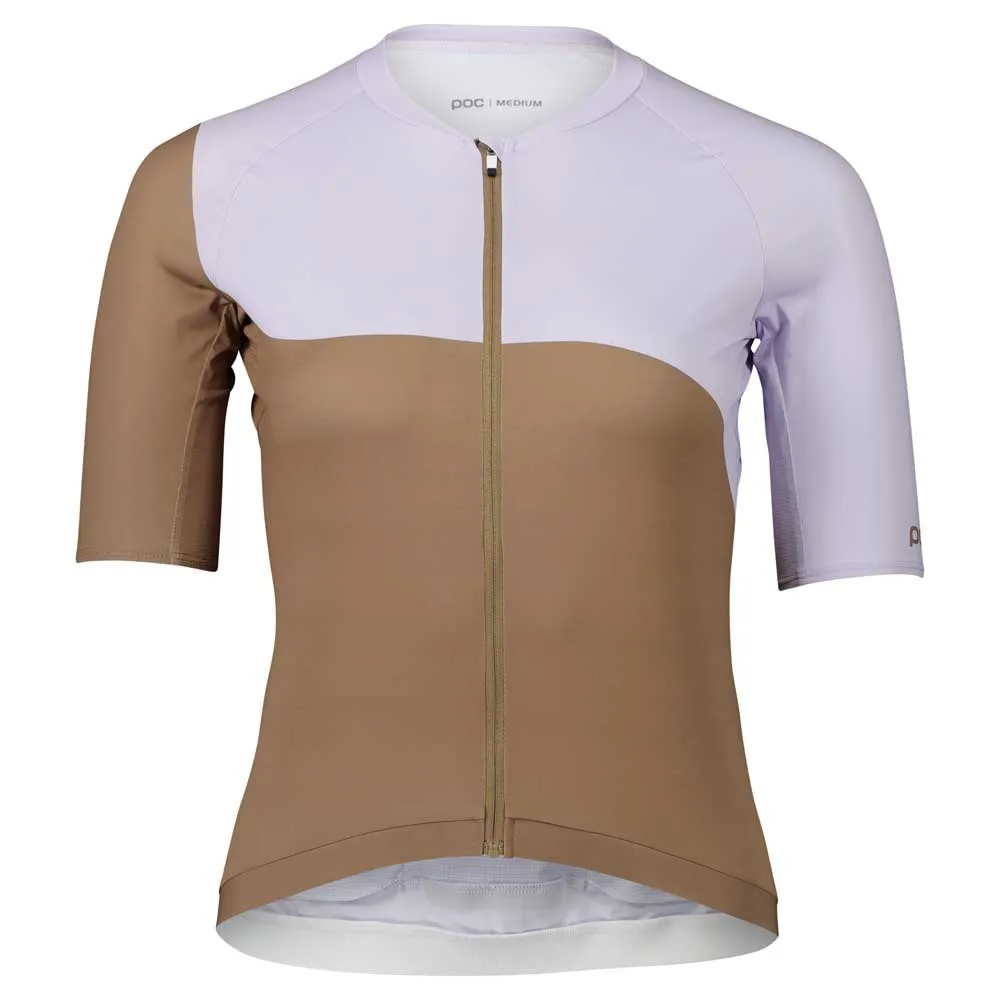 POC Essential Road Print Korta ärmar Cykeltröja, Jasper brown / purple quartz, XL POC Essential Road Print Korta ärmar Cykeltröja, Jasper brown / purple quartz, XL