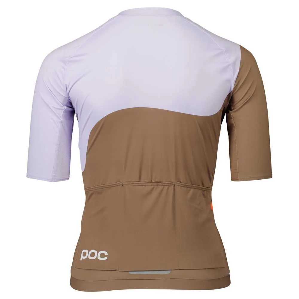 POC Essential Road Print Korta ärmar Cykeltröja, Jasper brown / purple quartz, XL POC Essential Road Print Korta ärmar Cykeltröja, Jasper brown / purple quartz, XL