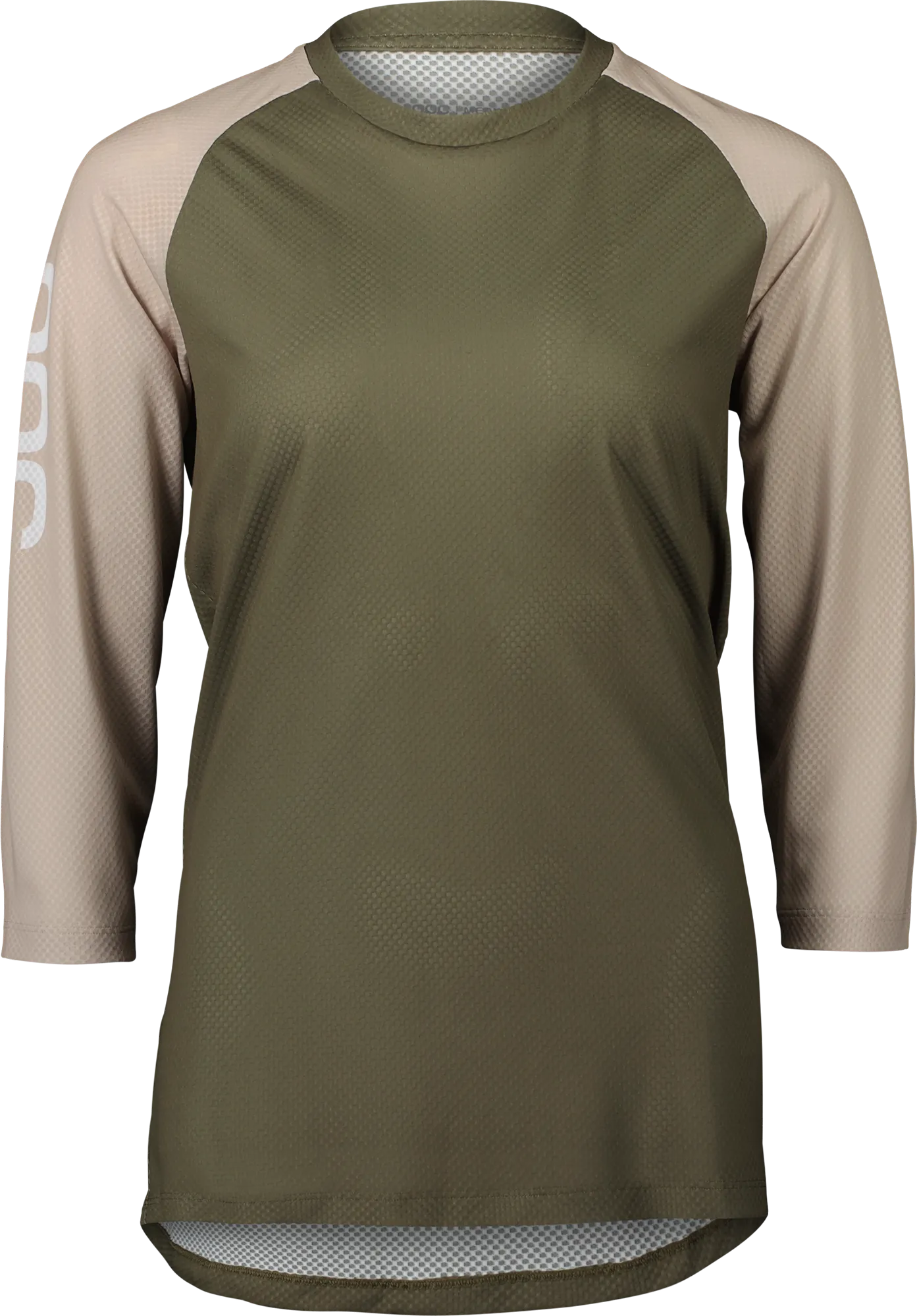 POC Women's MTB Pure 3/4 Jersey, Epidote Green/Light Sandstone Beige POC Women's MTB Pure 3/4 Jersey, Epidote Green/Light Sandstone Beige