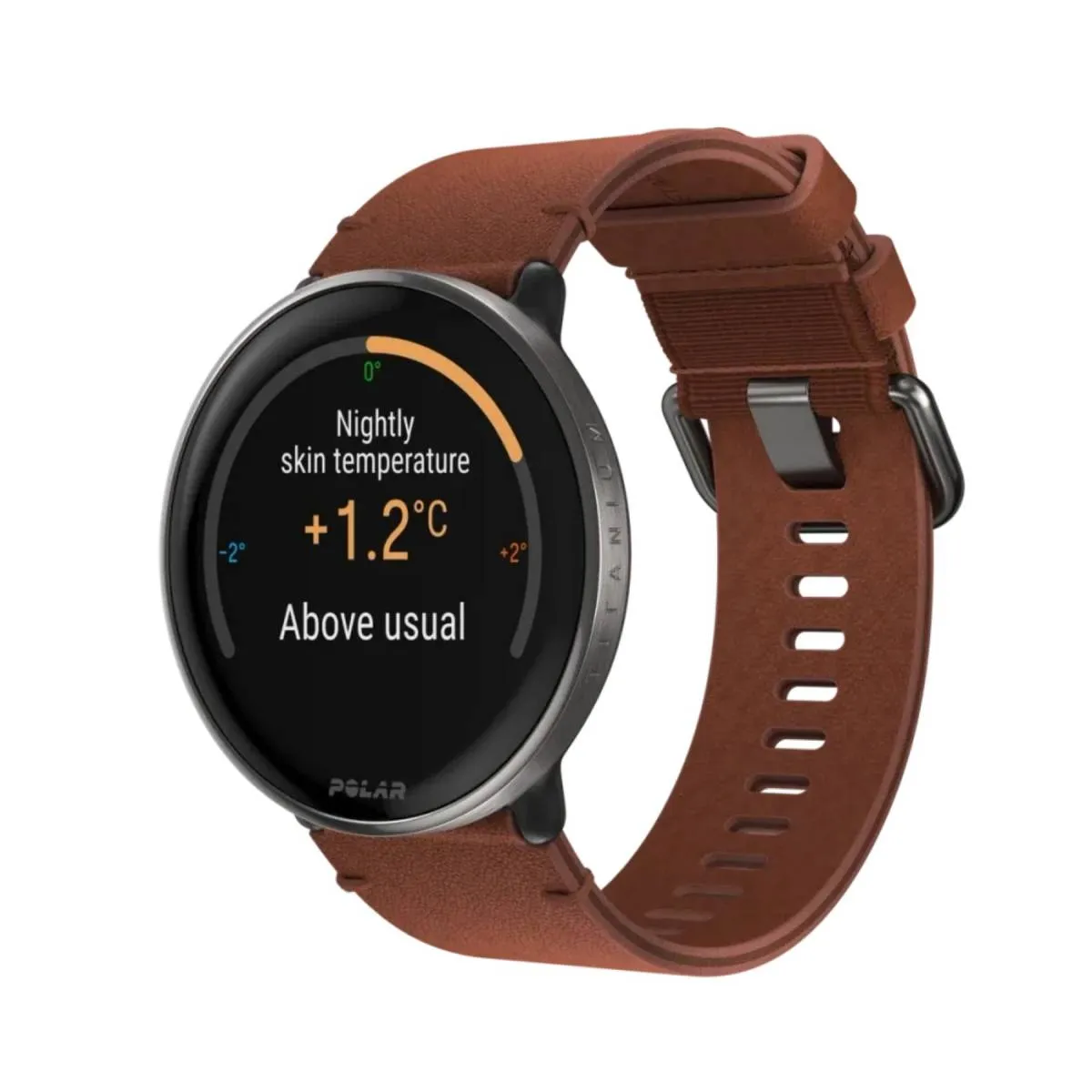 Polar Ignite 3, Titanium Leather Wristband Polar Ignite 3, Titanium Leather Wristband