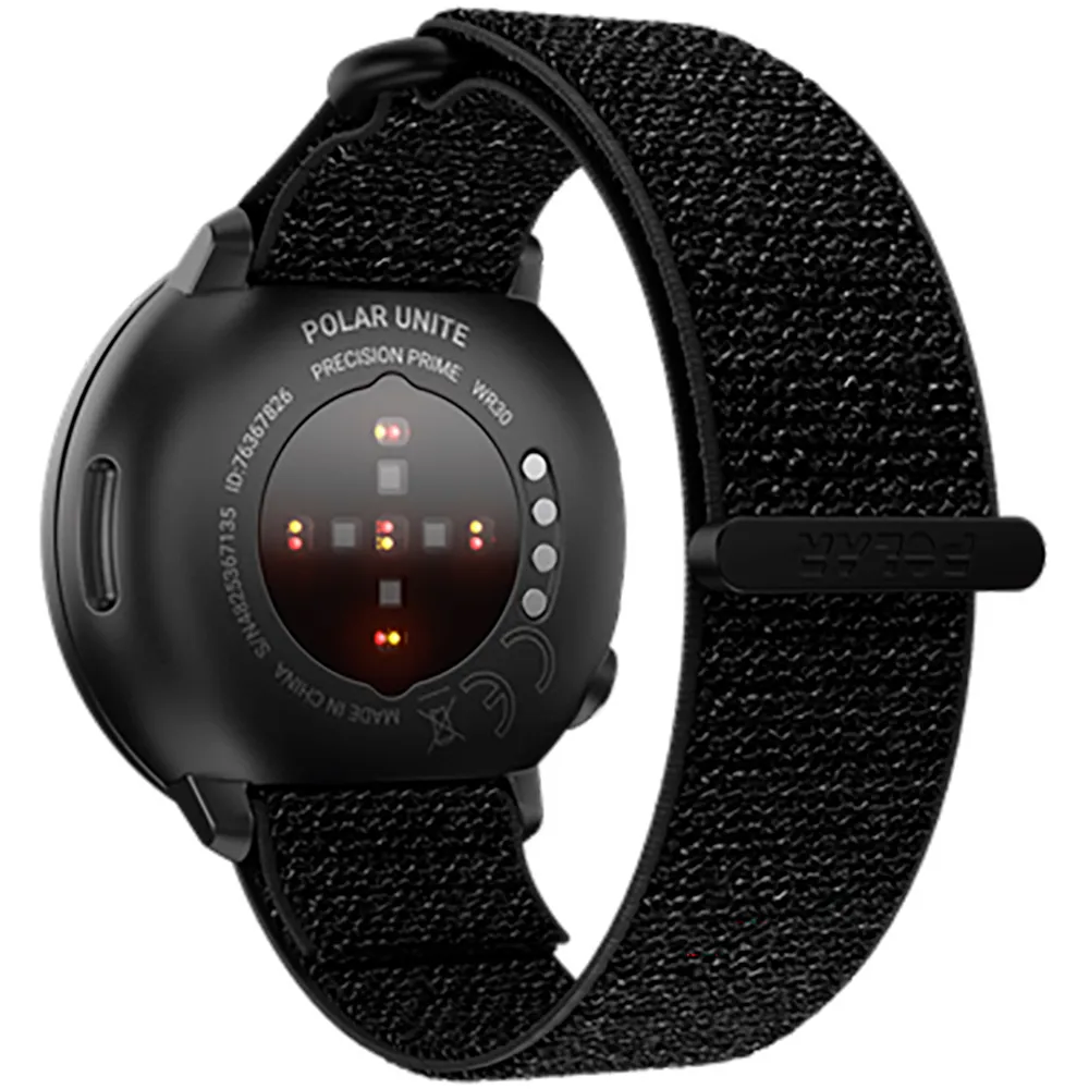 Polar Unite Hook&loop Klocka, Black