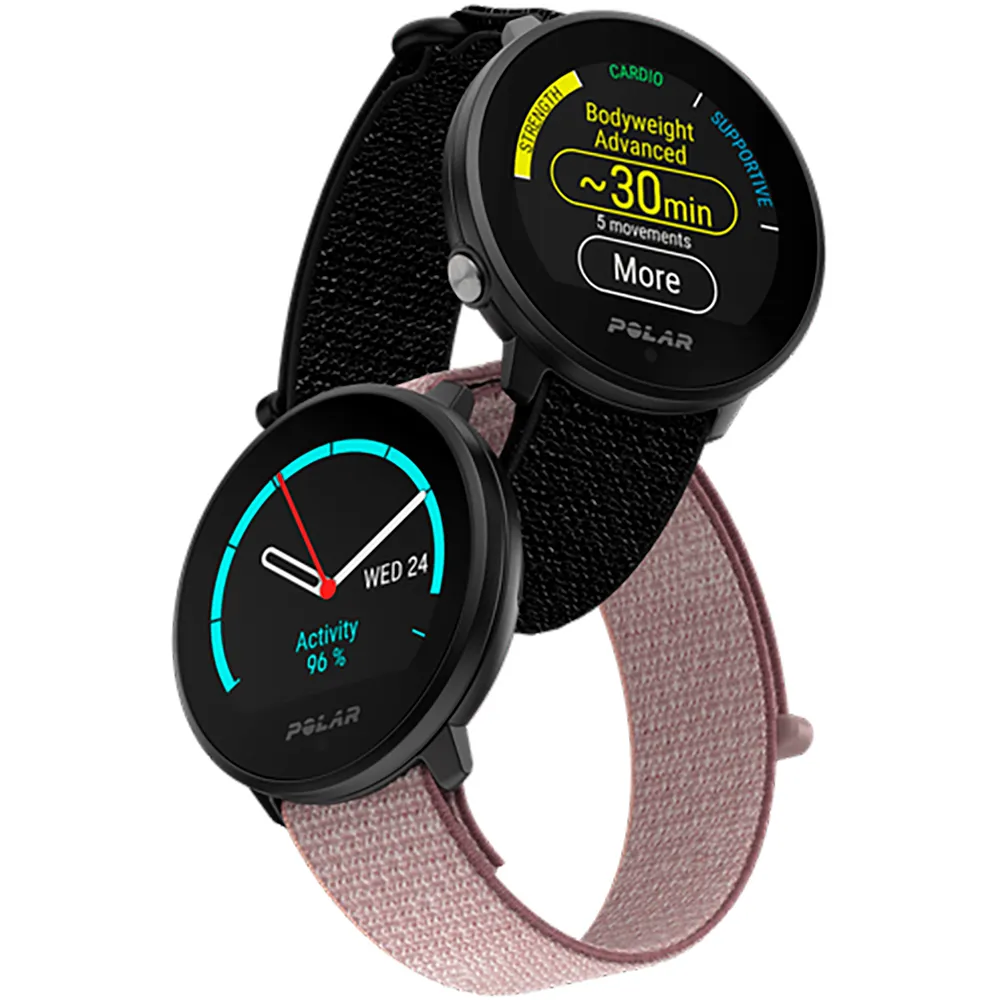 Polar Unite Hook&loop Klocka, Black