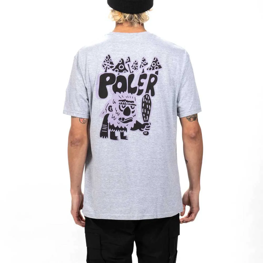 Poler Cave Man T-shirt Med Korta ärmar, Gray heather