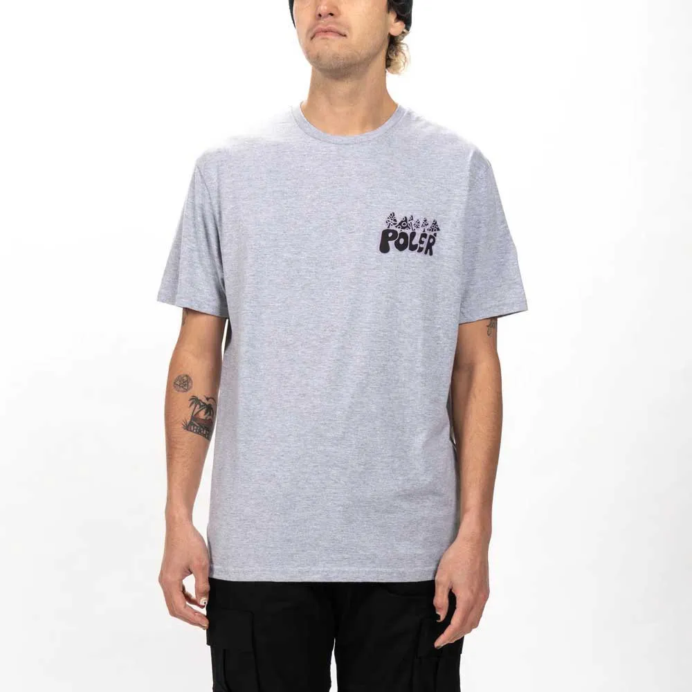Poler Cave Man T-shirt Med Korta ärmar, Gray heather