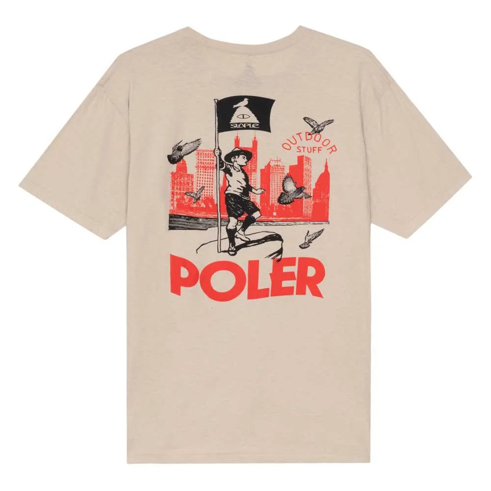 Poler Outdoor Stuff T-shirt Med Korta ärmar, Sand