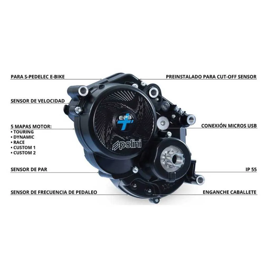 Polini E-p3+ Mx Evo Drivenhet, Black, One Size Polini E-p3+ Mx Evo Drivenhet, Black, One Size