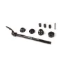 Polisport 12 Mm Genomgående Axel, Silver / black, One Size