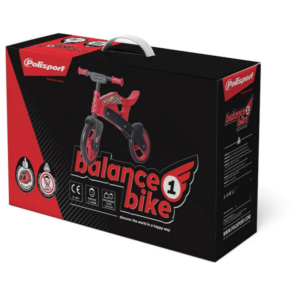Polisport Balance Off Road 10´´ Springcykel, Red / black, One Size
