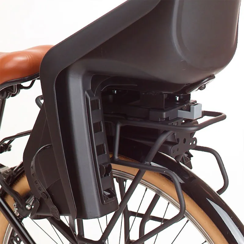 Polisport Bubbly Maxi Mik Hd Barnstol På Baksidan Av Cykeln, Black / grey, Max 22kg Polisport Bubbly Maxi Mik Hd Barnstol På Baksidan Av Cykeln, Black / grey, Max 22kg