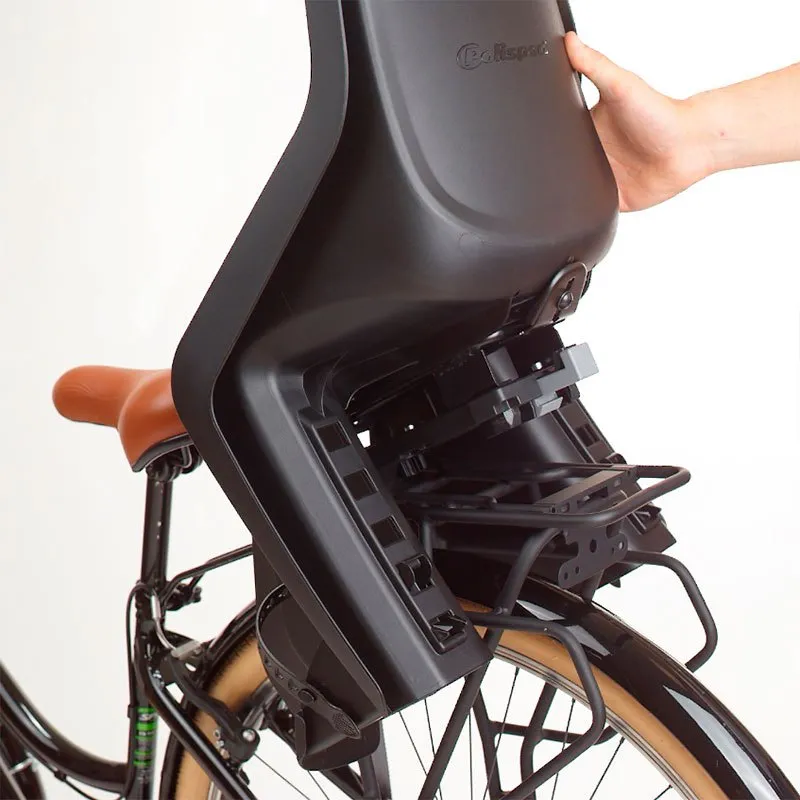 Polisport Bubbly Maxi Mik Hd Barnstol På Baksidan Av Cykeln, Black / grey, Max 22kg Polisport Bubbly Maxi Mik Hd Barnstol På Baksidan Av Cykeln, Black / grey, Max 22kg