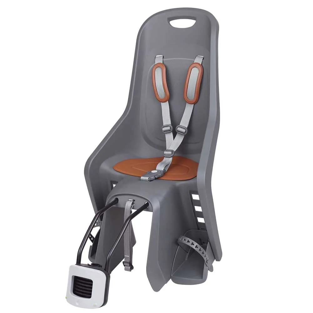 Polisport Bubbly Maxi Plus Ff Barnstol På Baksidan Av Cykeln, Charcoal grey / brown, Max 22kg Polisport Bubbly Maxi Plus Ff Barnstol På Baksidan Av Cykeln, Charcoal grey / brown, Max 22kg