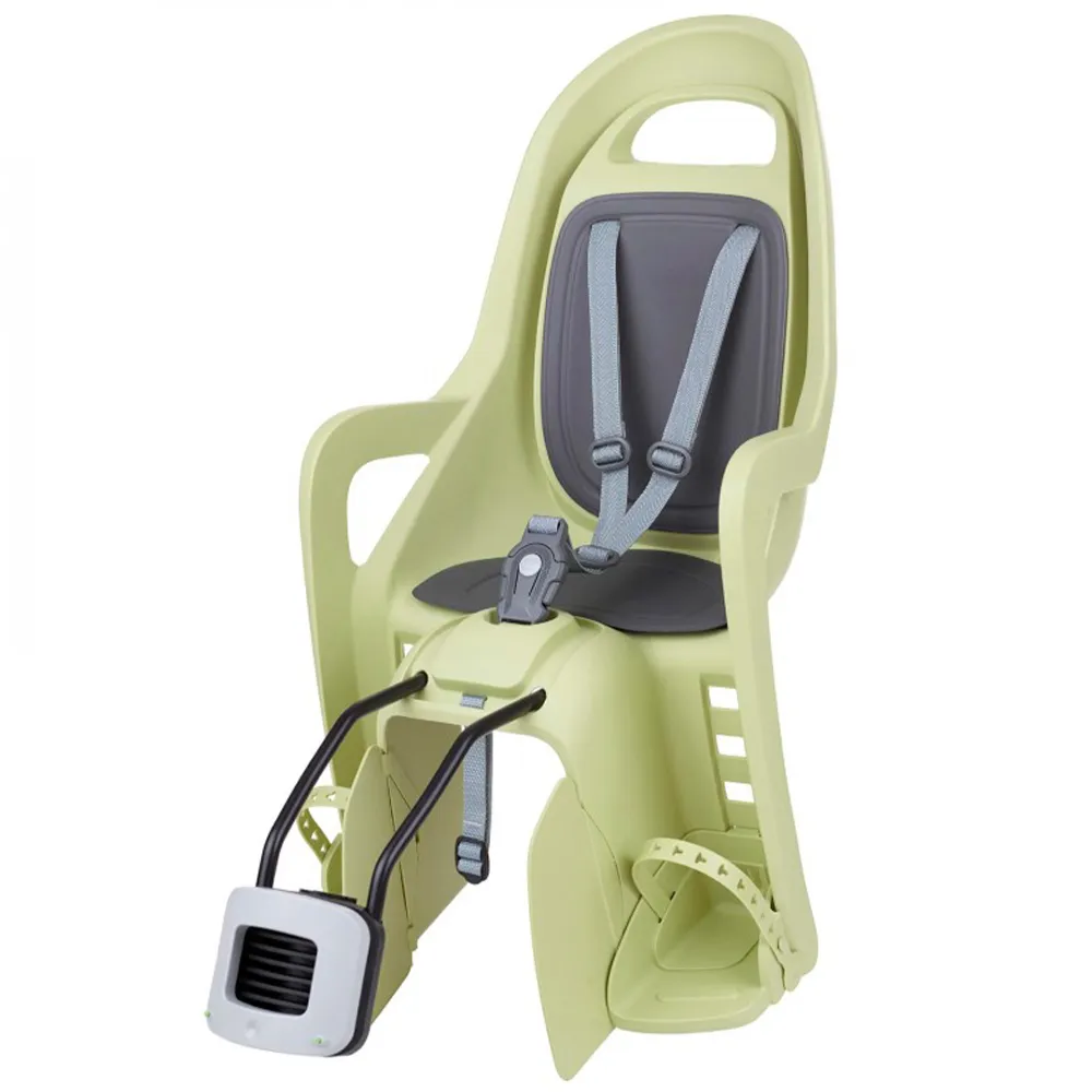 Polisport Groovy Maxi Ff Barnstol På Baksidan Av Cykeln, Green / grey, Max 22kg Polisport Groovy Maxi Ff Barnstol På Baksidan Av Cykeln, Green / grey, Max 22kg