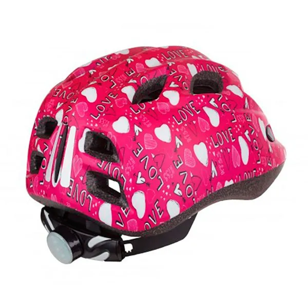 Polisport Led Love Juniorhjälm, Pink / white