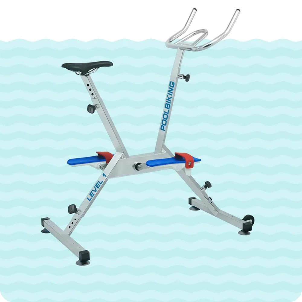 Poolbiking Nivå 1 Aquabike unisex, Aluminium, One Size Poolbiking Nivå 1 Aquabike unisex, Aluminium, One Size