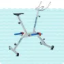 Poolbiking Nivå 1 Aquabike unisex, Aluminium, One Size