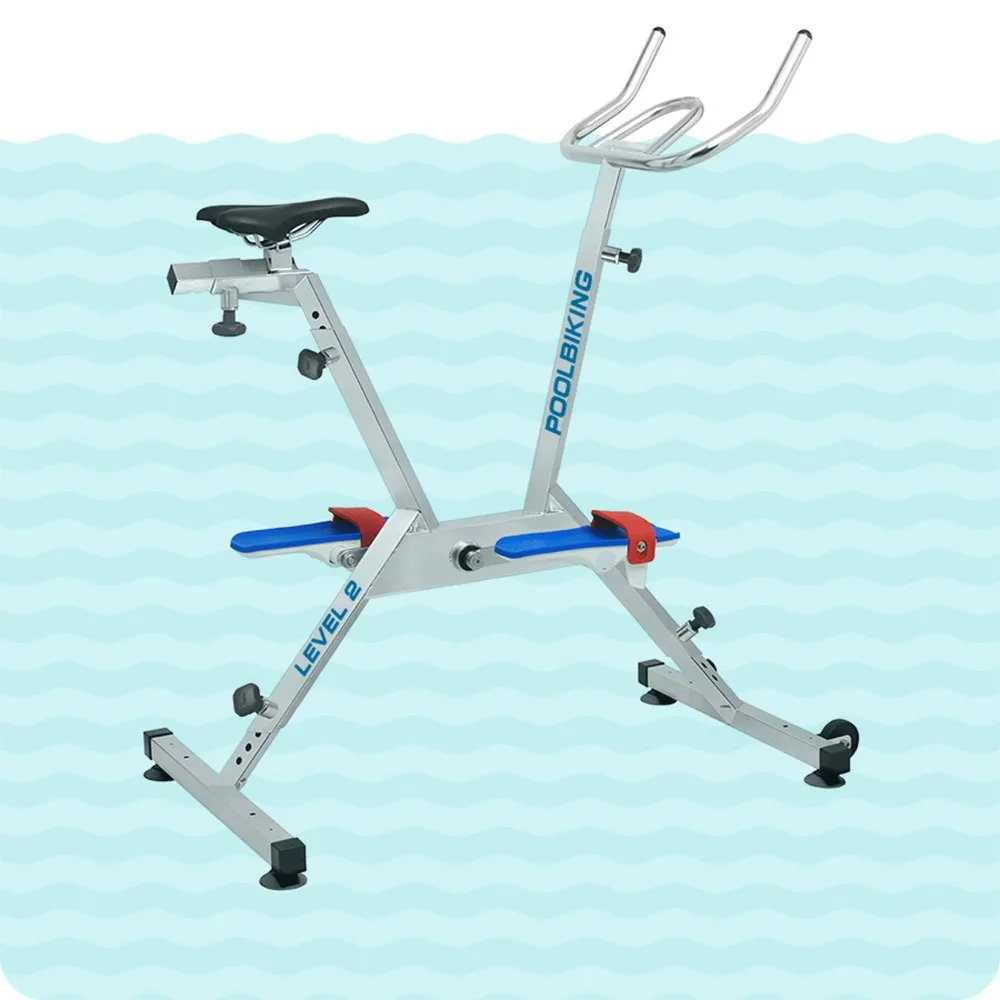 Poolbiking Nivå 2 Aquabike unisex, Aluminium, One Size Poolbiking Nivå 2 Aquabike unisex, Aluminium, One Size
