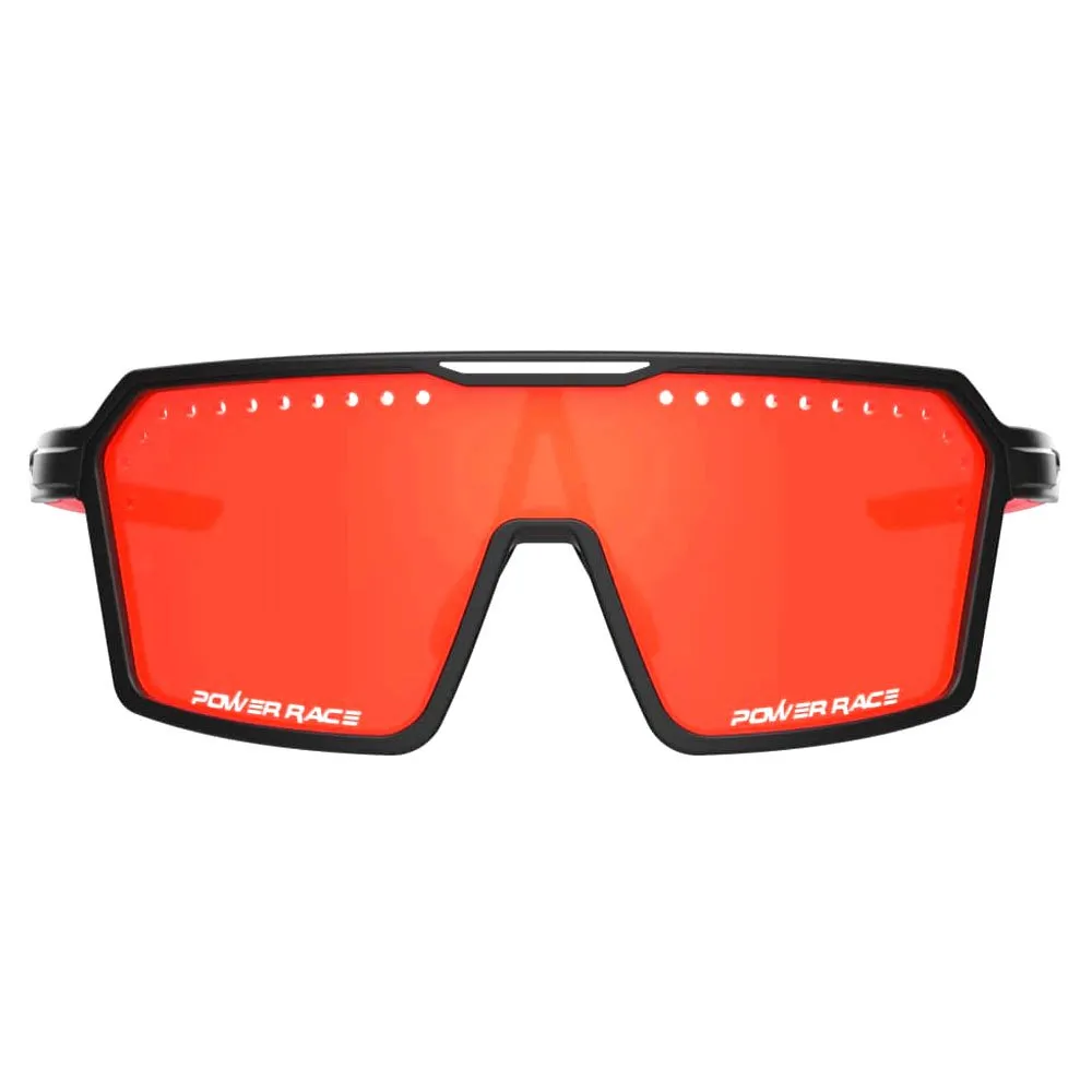 Power Race Defender Solglasögon, Black / red, Red Mirror/CAT3