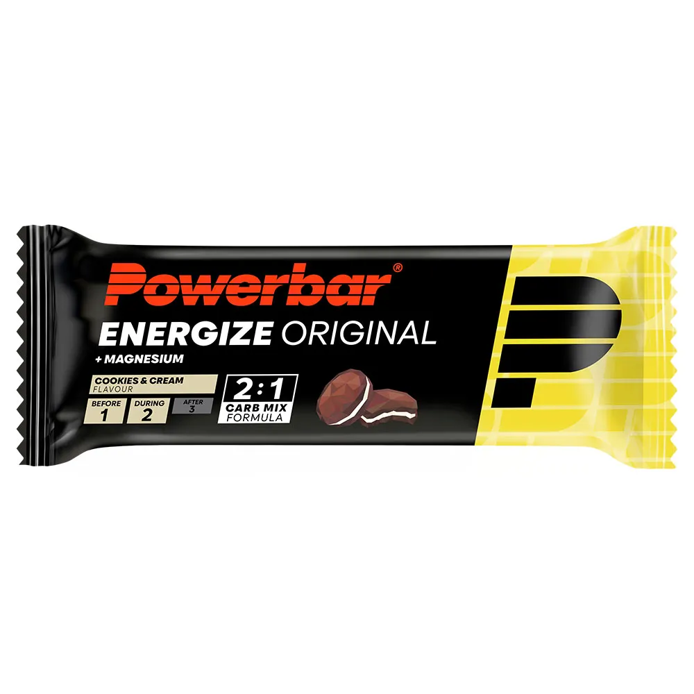 Powerbar Energize Energi Bars Ask Original Kaka Grädde 55g 15 Enheter, Grey, One Size