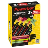 Powerbar Lot of 3 + 1 energy gels POWERGEL MULTIPACK