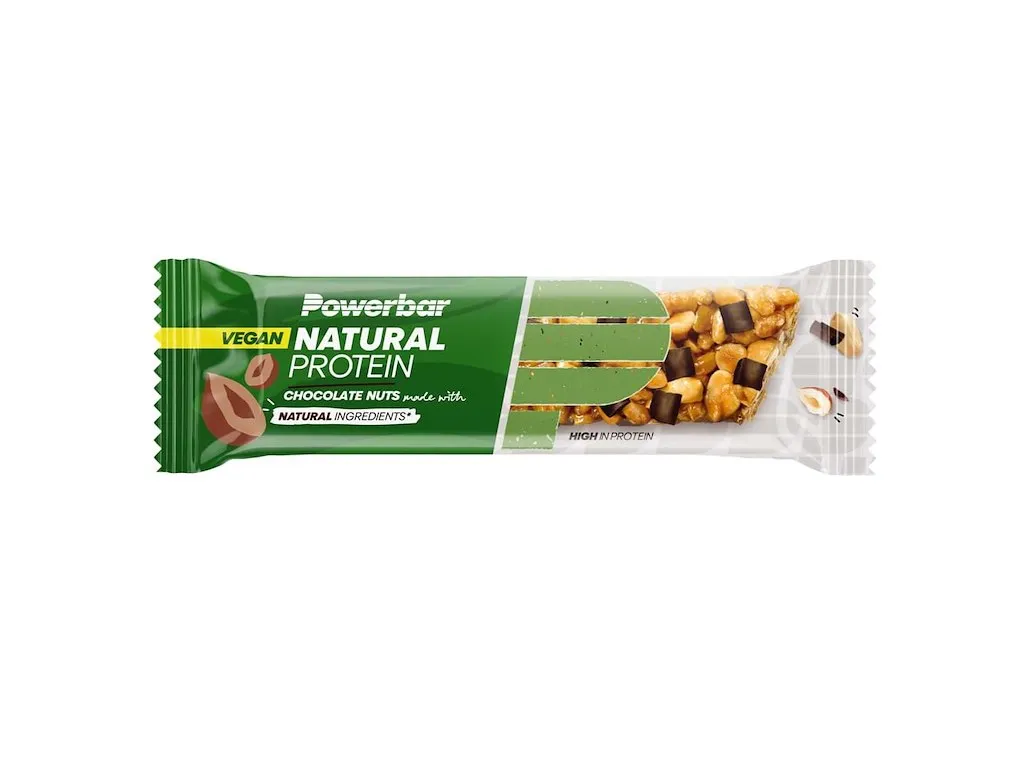 Powerbar Natural vegansk proteinbar chocolate nuts 40 gram Powerbar Natural vegansk proteinbar chocolate nuts 40 gram