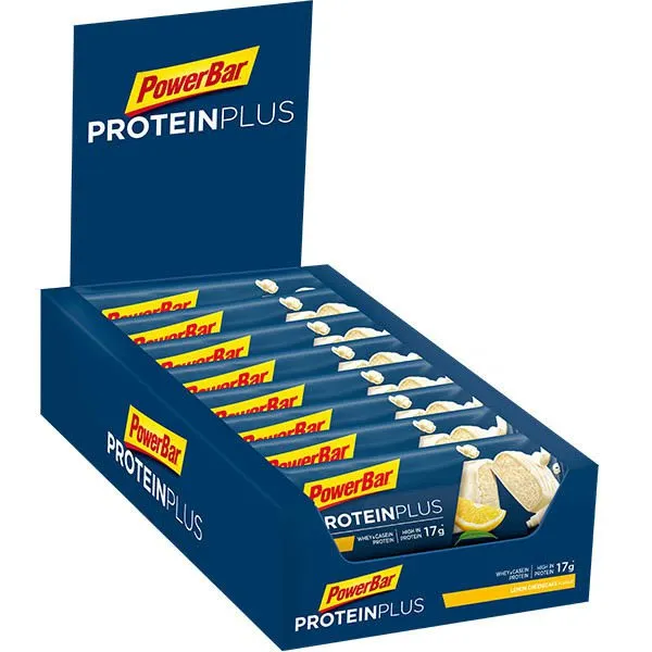 Powerbar Plus 30% Proteinbarslåda Citronostkaka 55g 15 Enheter, Blue, One Size