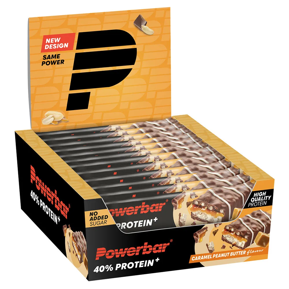 Powerbar Plus 40% Proteinbarslåda Karamell Och Jordnötssmör 12 Enheter, Multicolor, One Size Powerbar Plus 40% Proteinbarslåda Karamell Och Jordnötssmör 12 Enheter, Multicolor, One Size