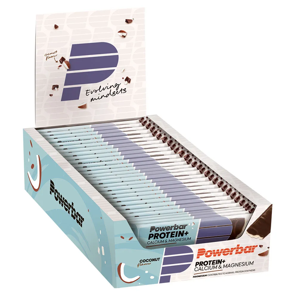 Powerbar Plus Minerals 30% Proteinbarslåda Kokosnöt 35g 30 Enheter, Blue, One Size