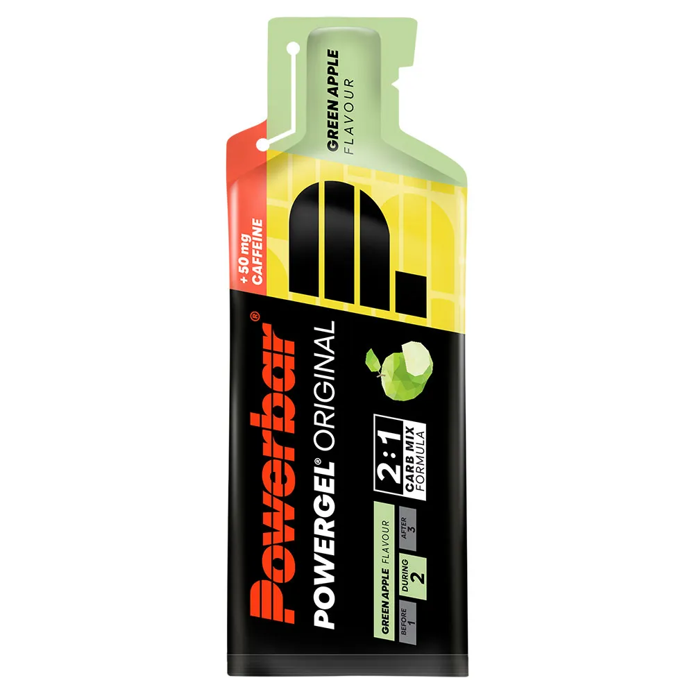 Powerbar Powergel Låda Med Energigeler Grönt äpple 41g 24 Enheter, Grey, One Size