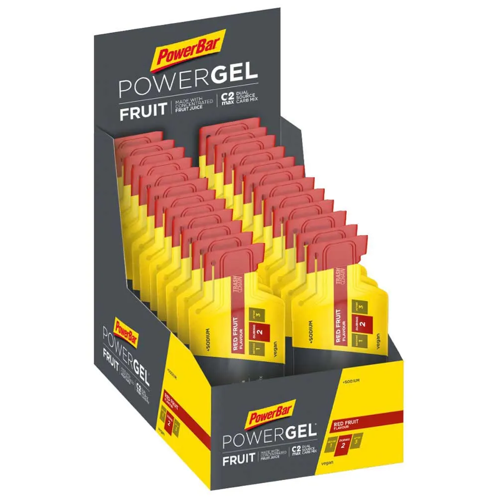 Powerbar Powergel Original Låda Med Energigeler Röda Frukter 41g 24 Enheter, Red, One Size Powerbar Powergel Original Låda Med Energigeler Röda Frukter 41g 24 Enheter, Red, One Size
