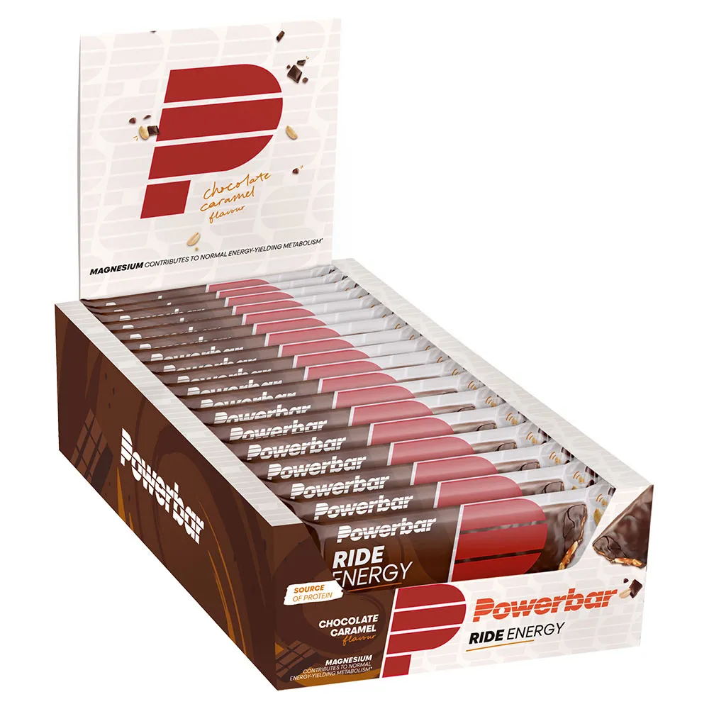 Powerbar Ride Energibar Låda Choklad Och Kola 55g 18 Enheter, Red, One Size