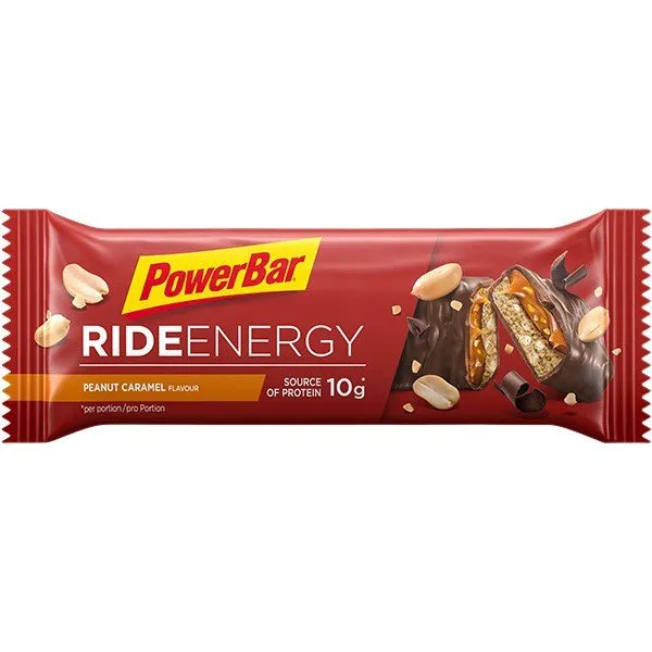 Powerbar Ride Energibar Låda Jordnöt & Kola 55g 18 Enheter, Red, One Size