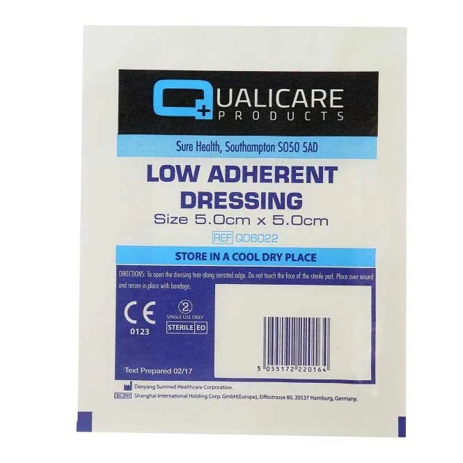 Powercare Qd6021set Lågadhererande Förband 10x10 Cm 100 Enheter, White, 10 x 10cm