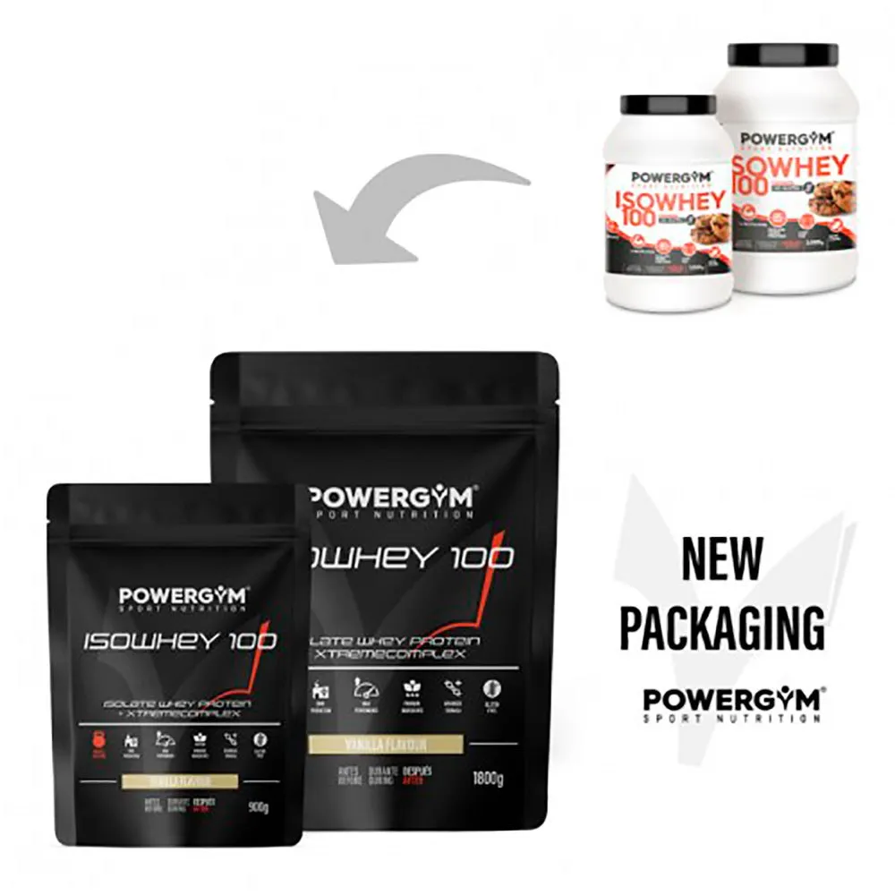 Powergym 100 Vassleproteinisolat Kakor 900g, One size