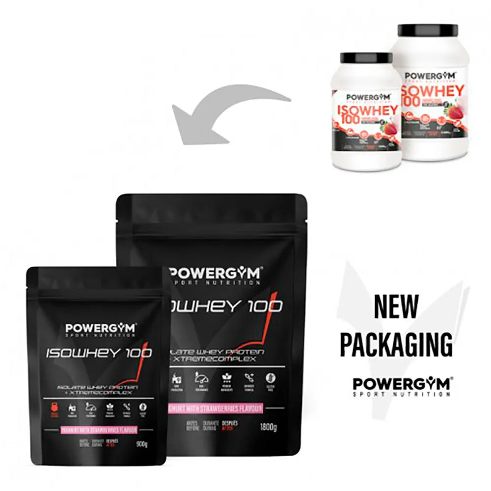 Powergym 100 Vassleproteinisolat Yoghurt Och Jordgubbar 2000g, Multicolor, One Size