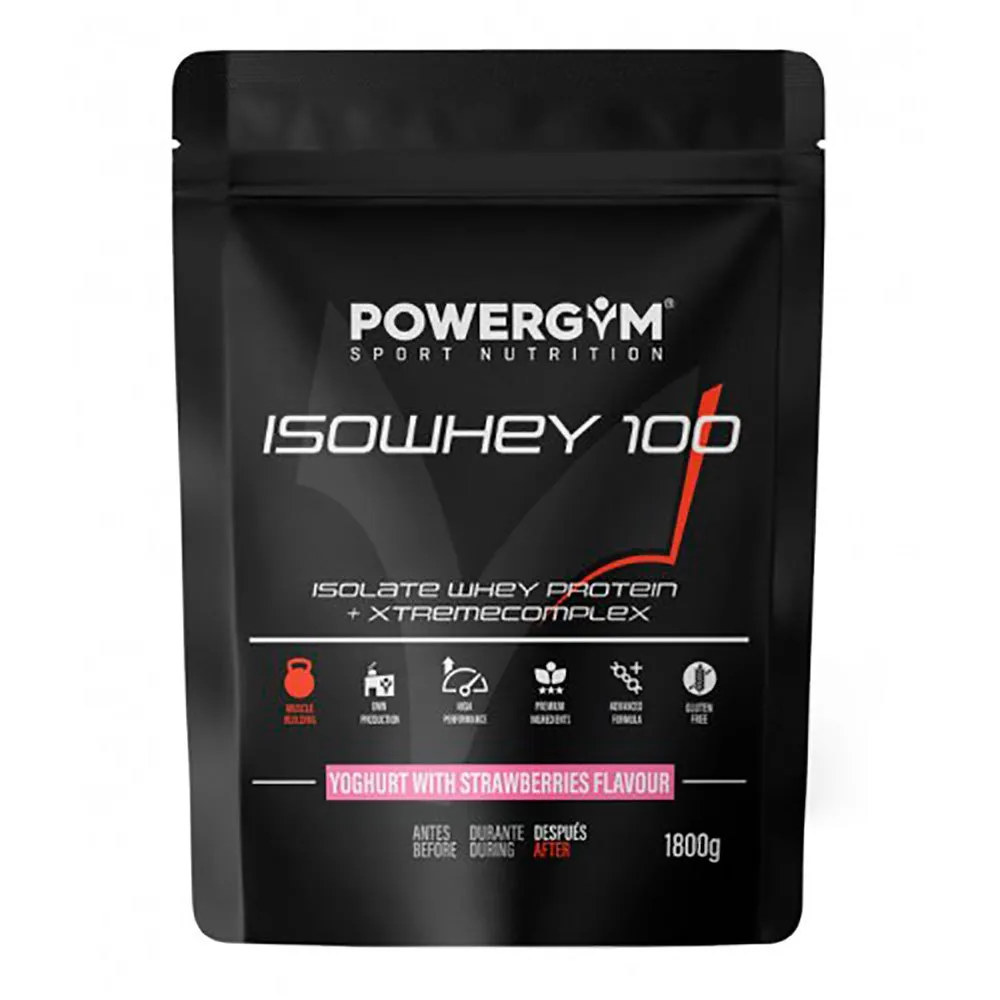 Powergym 100 Vassleproteinisolat Yoghurt Och Jordgubbar 2000g, Multicolor, One Size