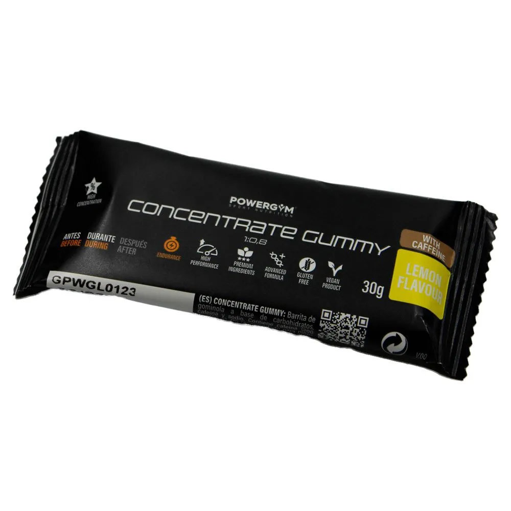 Powergym Concentrate Låda Med Geléenergibars Citron 30g 36 Enheter, One size Powergym Concentrate Låda Med Geléenergibars Citron 30g 36 Enheter, One size