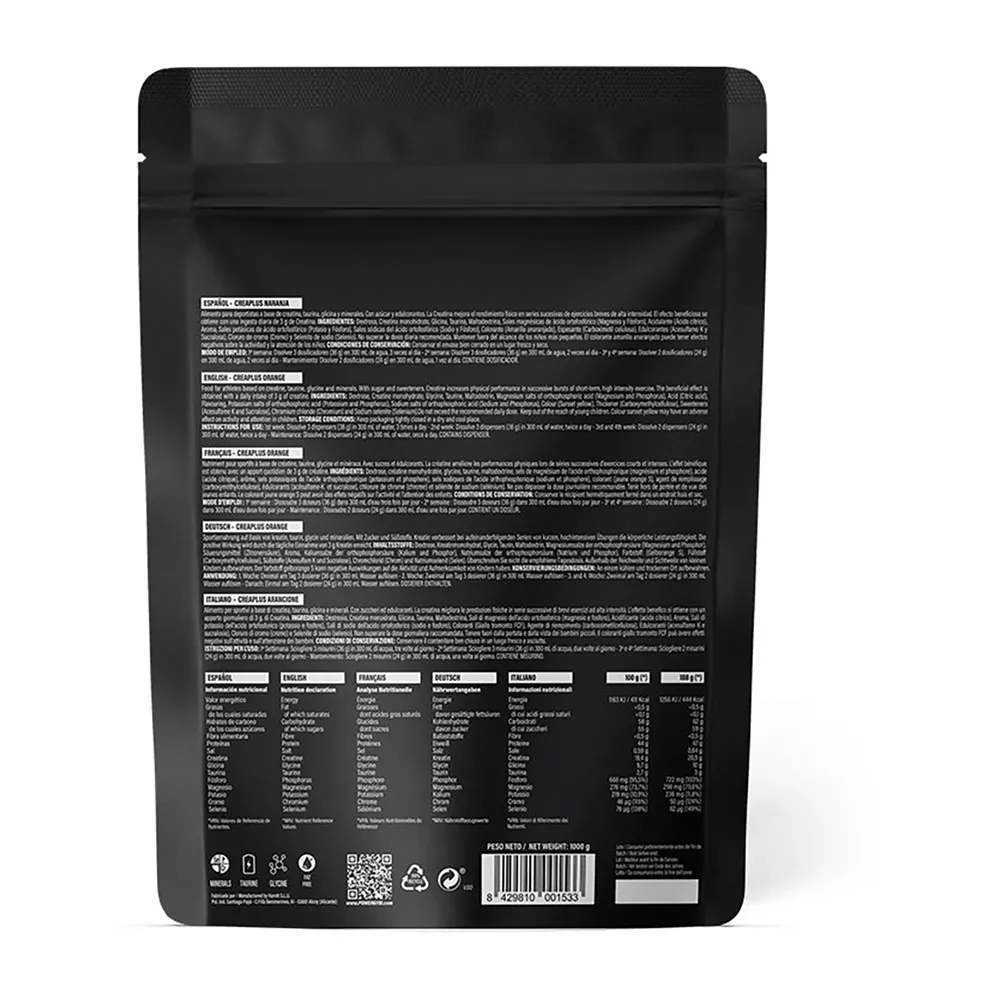 Powergym Creaplus Food Tillskott Citrusfrukter 1000g, Multicolor, One Size