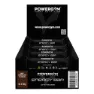 Powergym Energibar Låda Mörk Choklad 40g 24 Enheter, Black, One Size