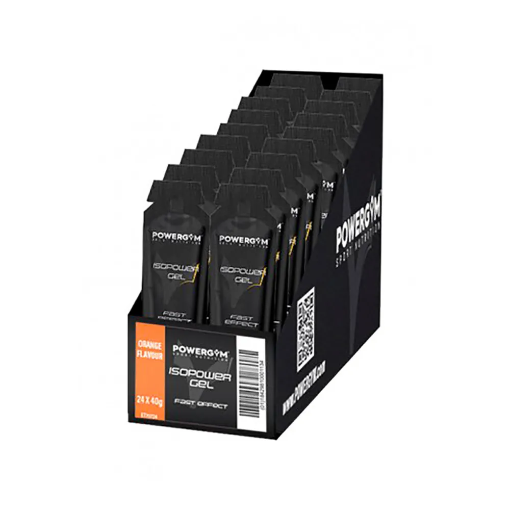Powergym Isopower Låda Med Energigeler Apelsin 40g 24 Enheter, Multicolor, One Size Powergym Isopower Låda Med Energigeler Apelsin 40g 24 Enheter, Multicolor, One Size