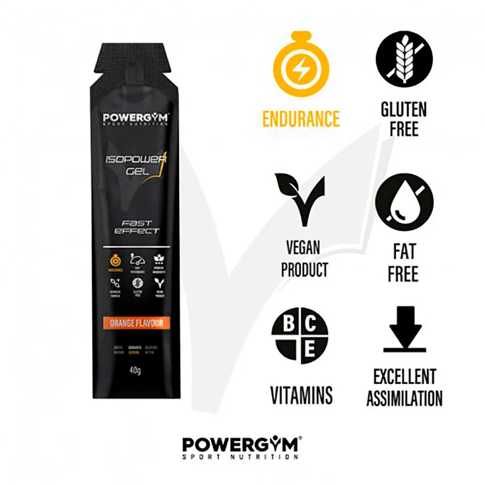 Powergym Isopower Låda Med Energigeler Apelsin 40g 24 Enheter, Multicolor, One Size Powergym Isopower Låda Med Energigeler Apelsin 40g 24 Enheter, Multicolor, One Size