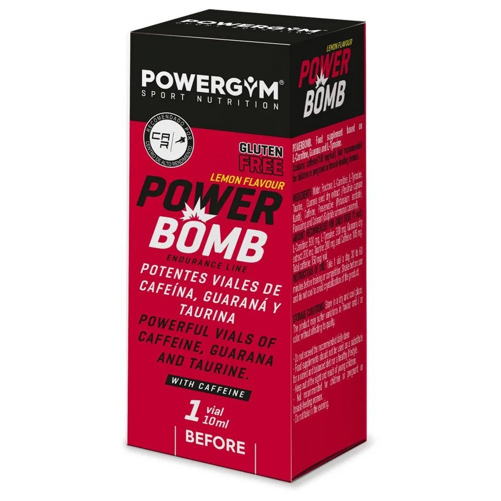 Powergym Låda Med Powerbomb-ampuller Citron 24 Enheter, Black, One Size