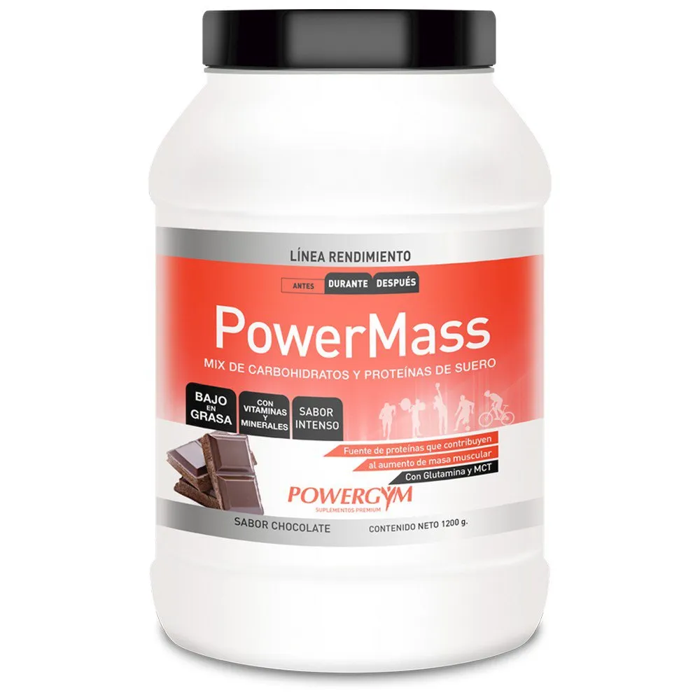 Powergym Powermass-pulver Choklad 1200g, One size