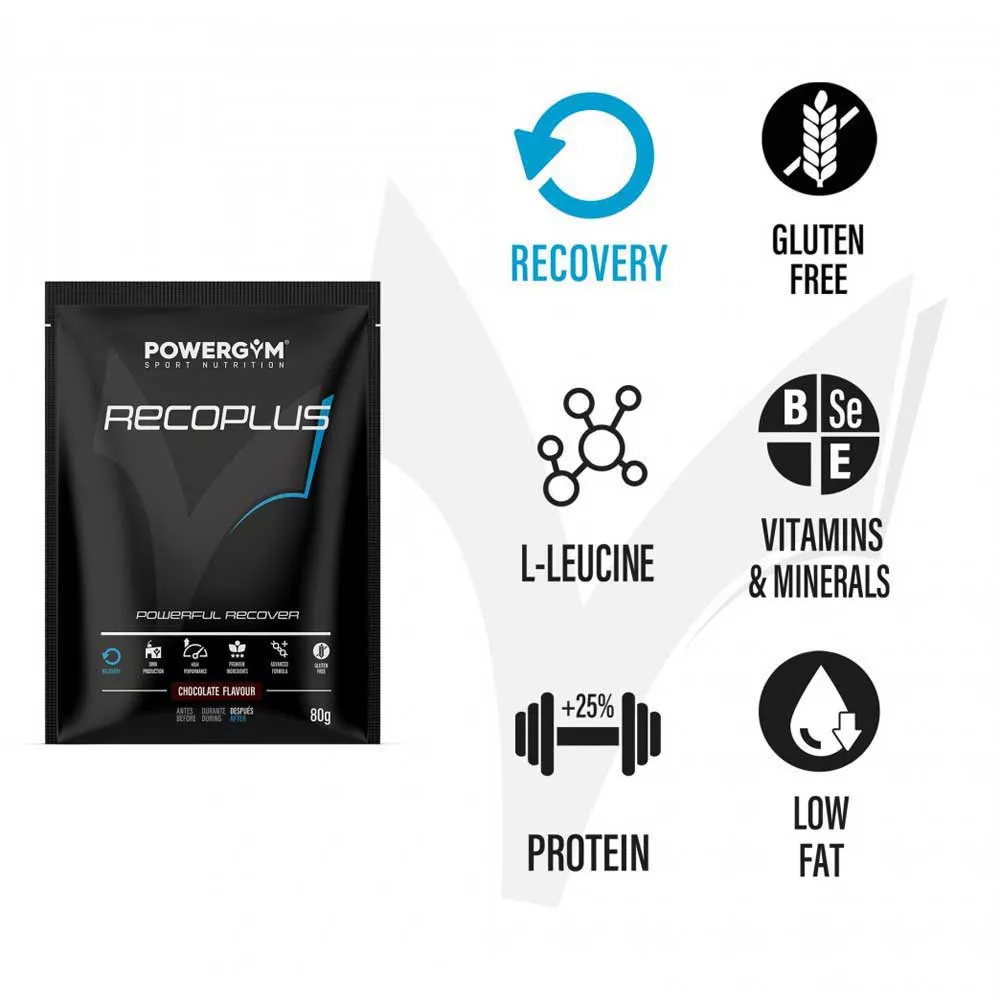 Powergym Recoplus Återhämtningsdos I Ask Choklad 80g 15 Enheter, White, One Size