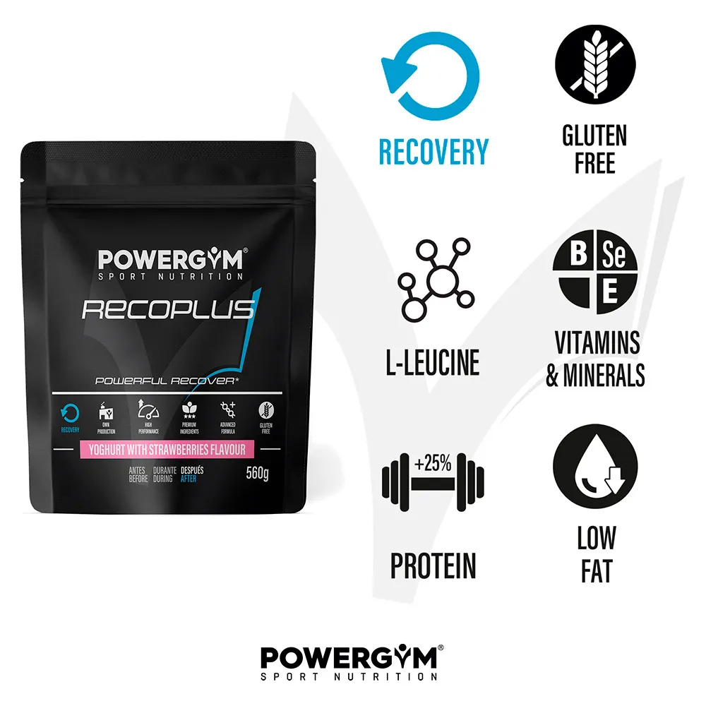 Powergym Recoplus Yoghurt Med Jordgubbar 560g, One size